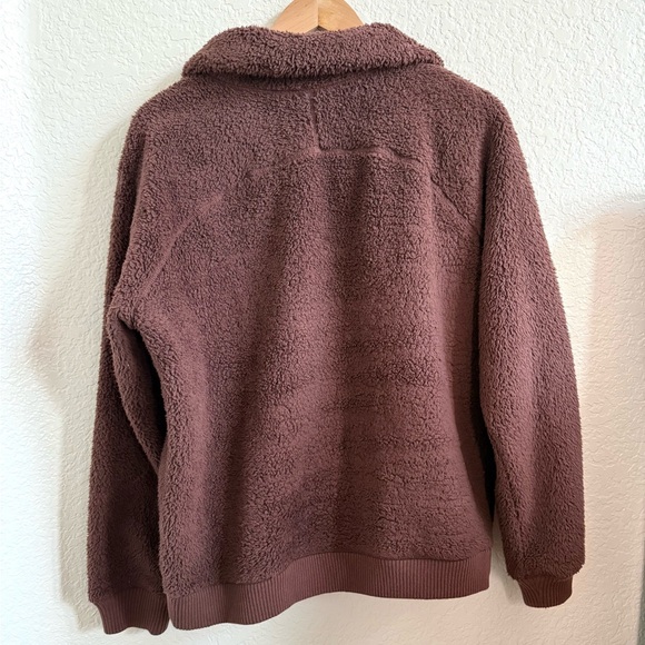 Athleta Forever Fleece Cloud Quarter Zip Sweatshirt Bouclé Fleece Plush Feel M - Picture 7 of 7